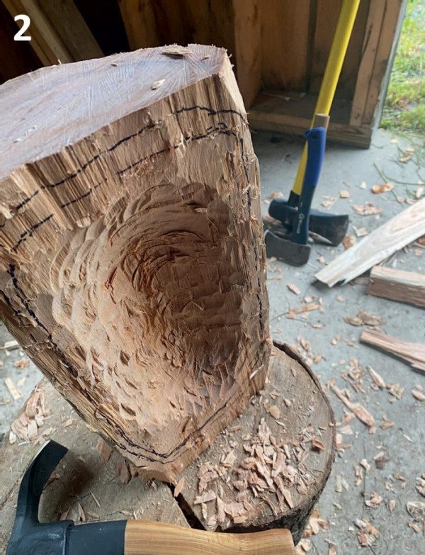 Creating a Hand-Hewn Dough Bowl